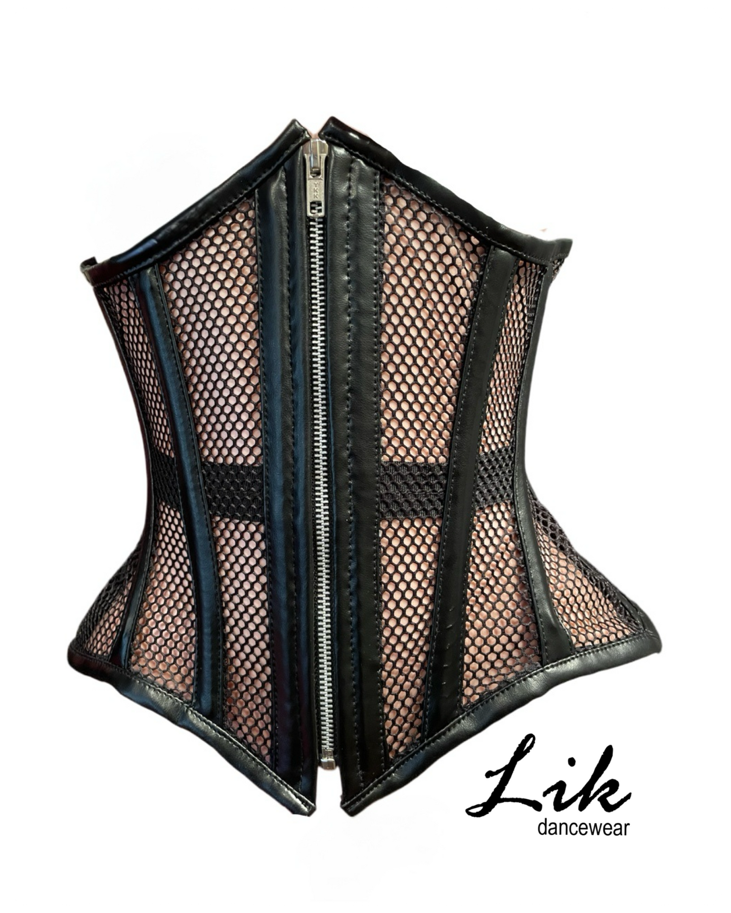 Noir Mesh Corset Black