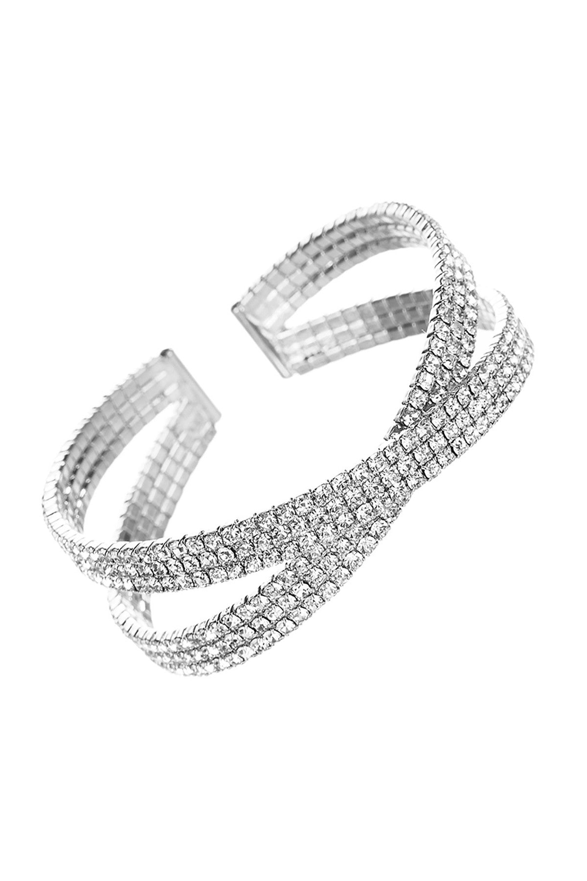 Rhinestone Wire Bracelet