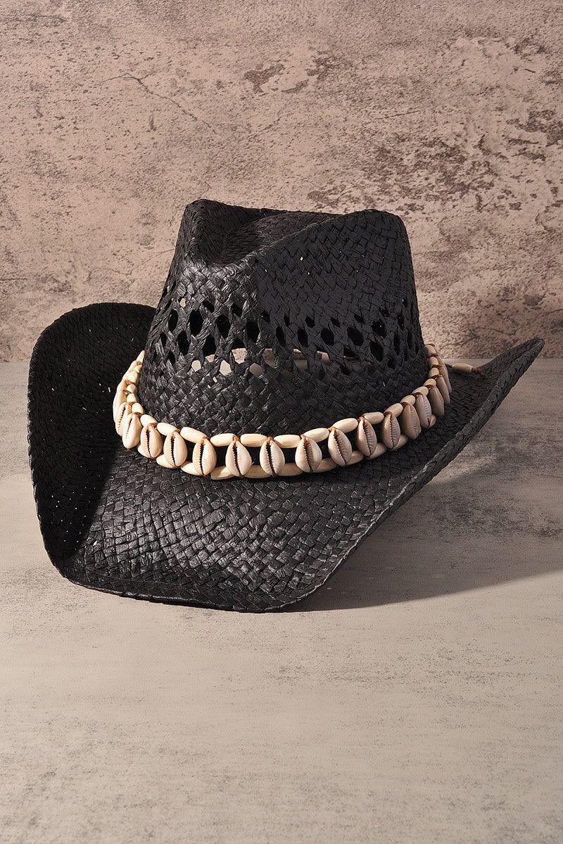SEASHELLS BAND COWBOY COWGIRLHAT