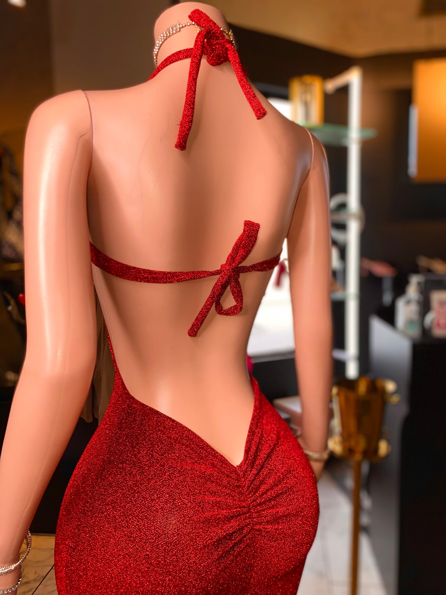 5 Ring gown with split