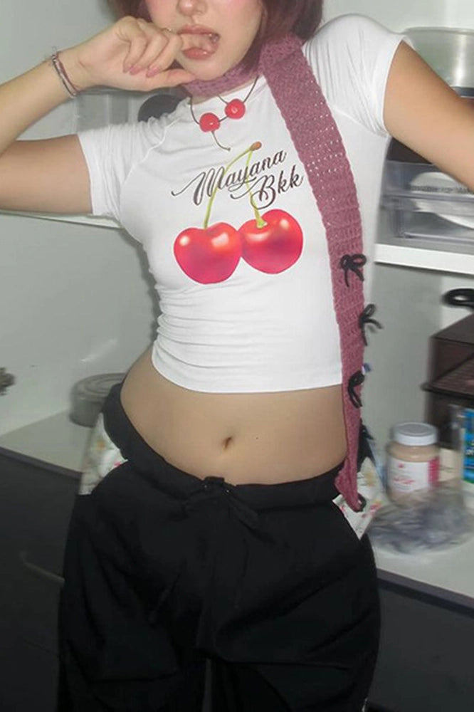 Cropped Cherry T