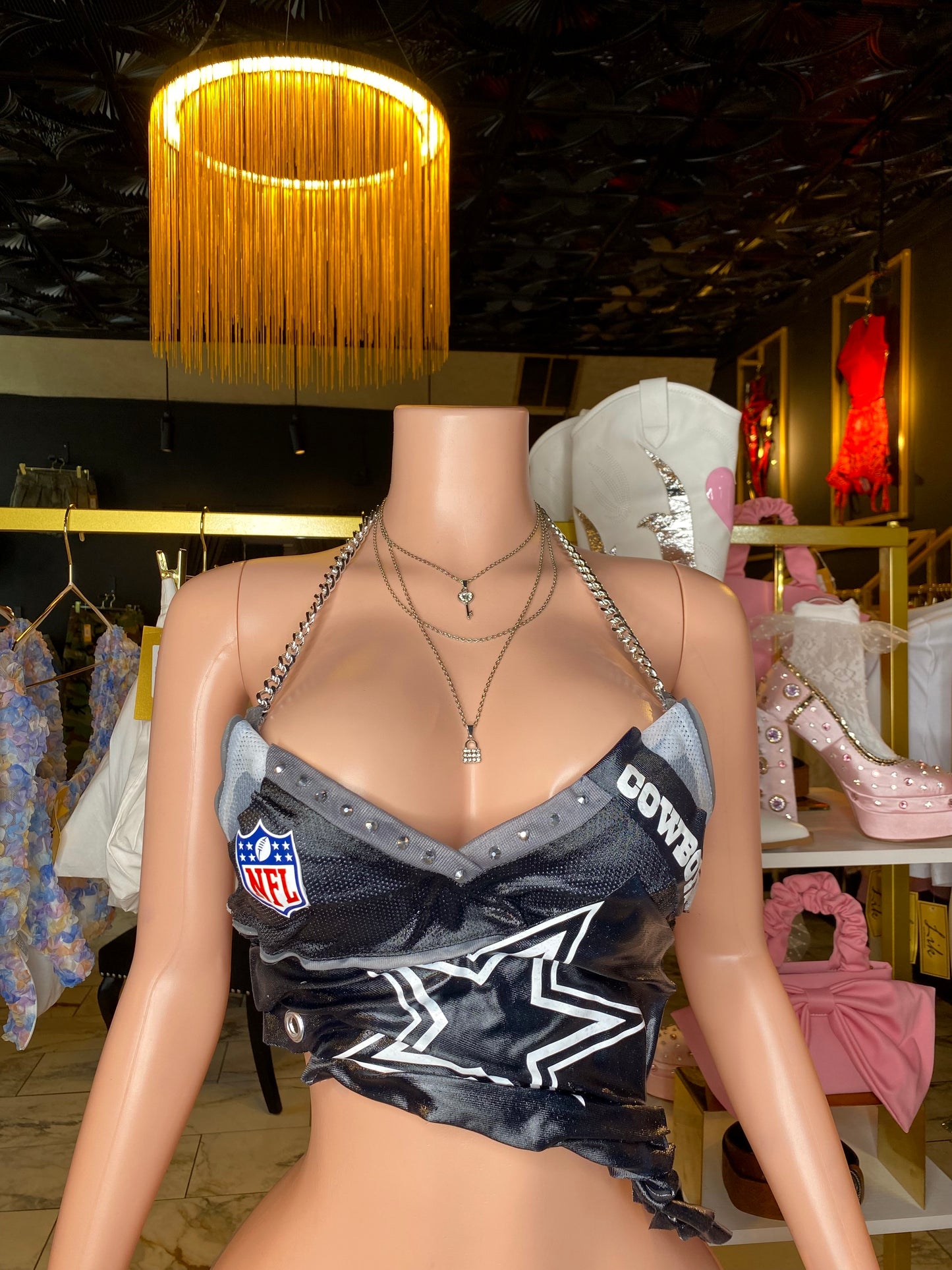 Frozen bustier top