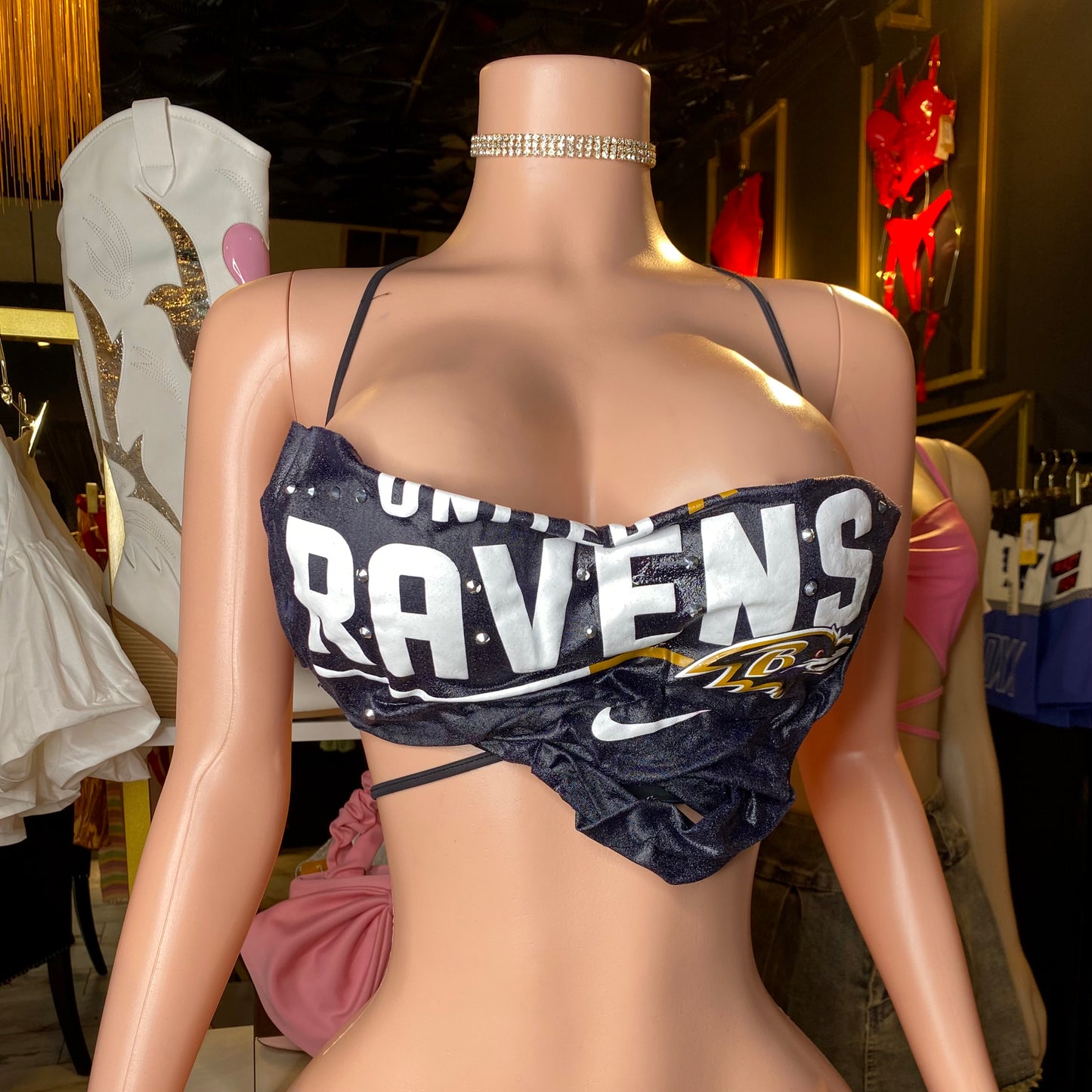 Frozen bustier top