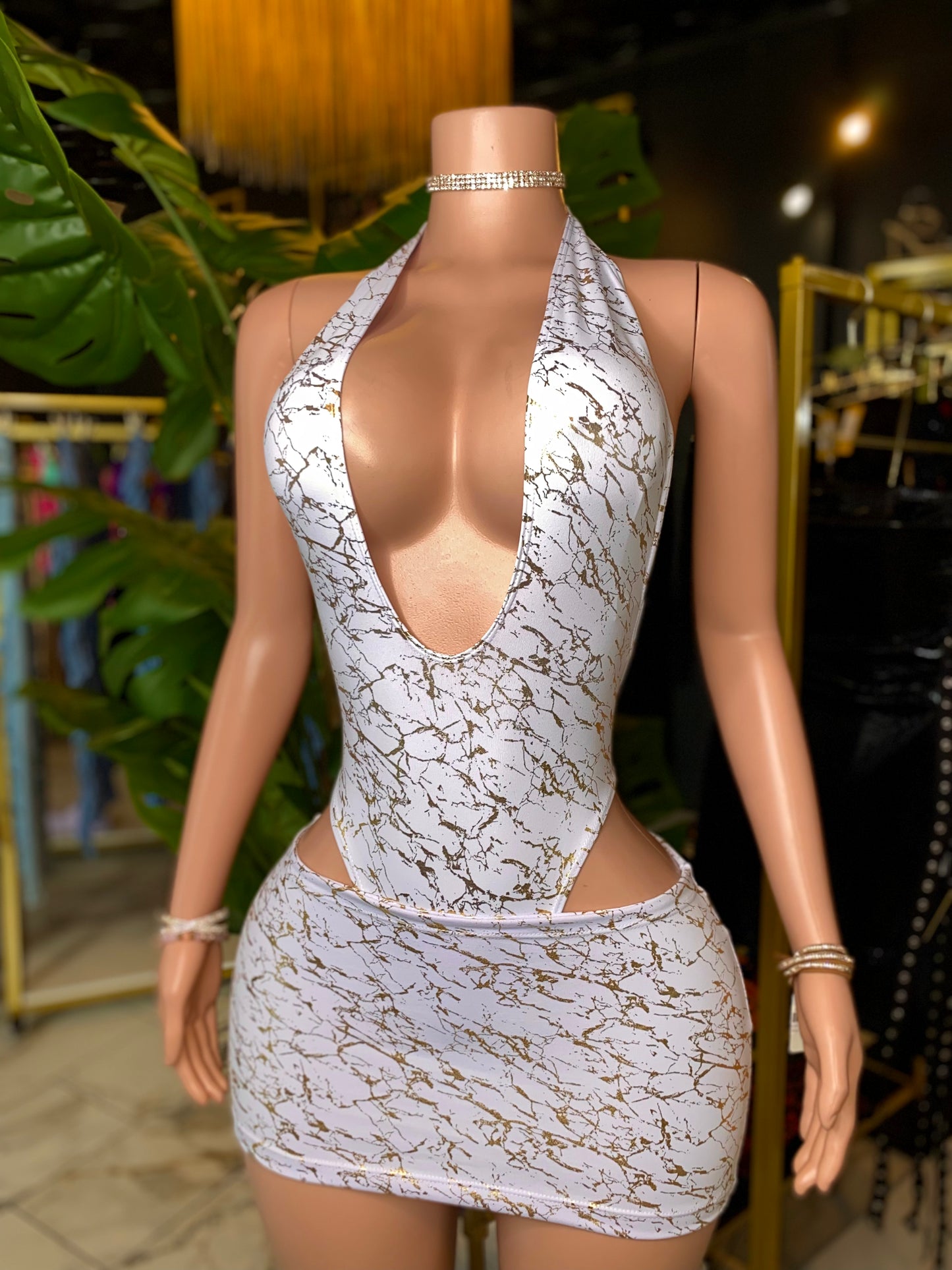 Marble Romper and Skirt set