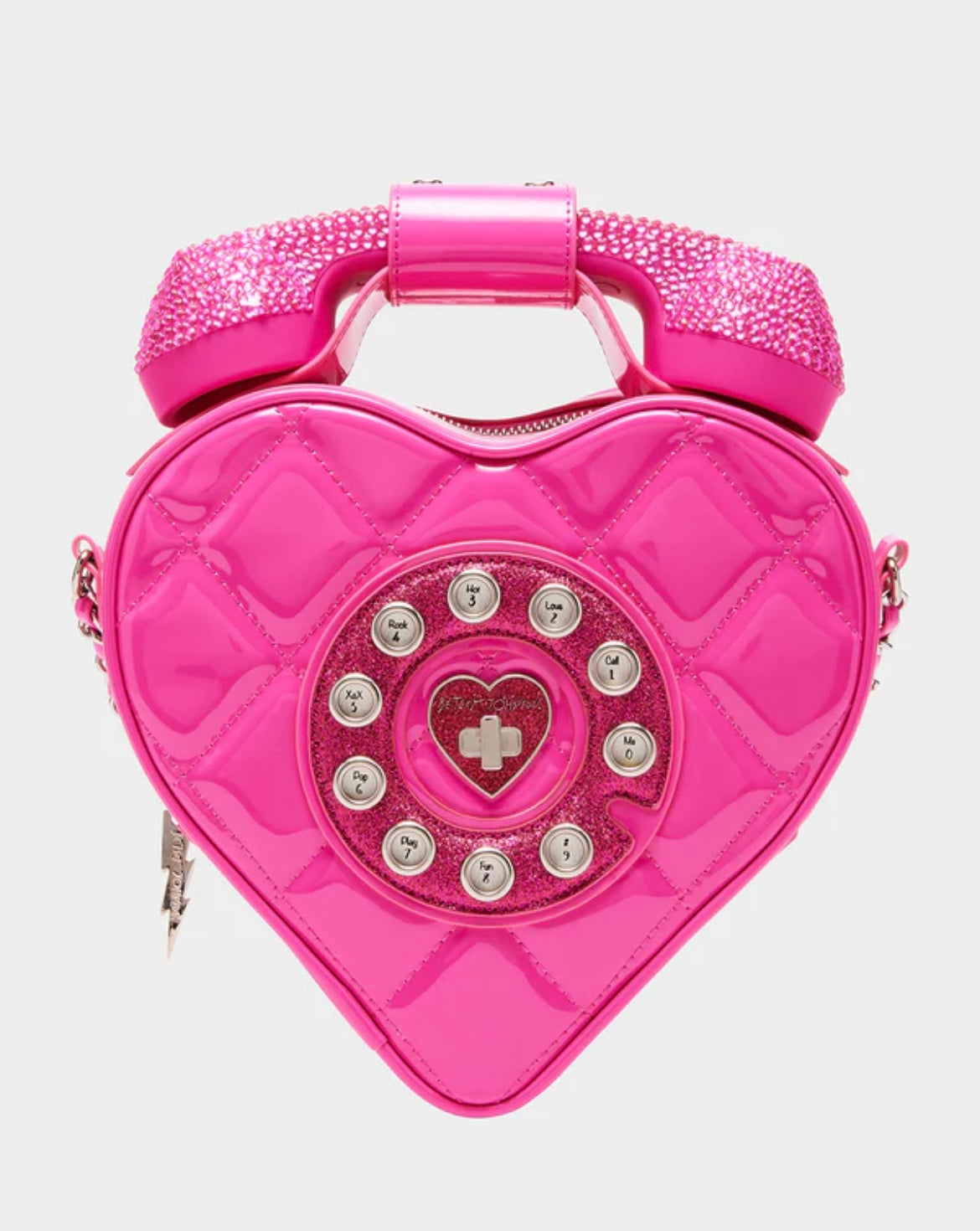 Betsey Johnson Phone Tag Crossbody