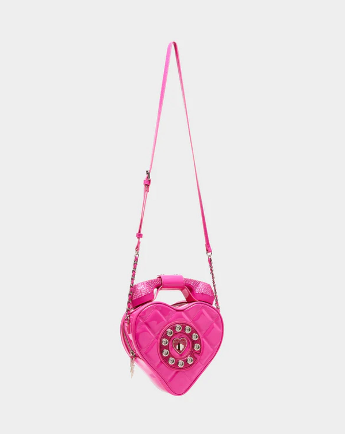 Betsey Johnson Phone Tag Crossbody