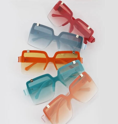 Rimless Flip Up Sunglasses