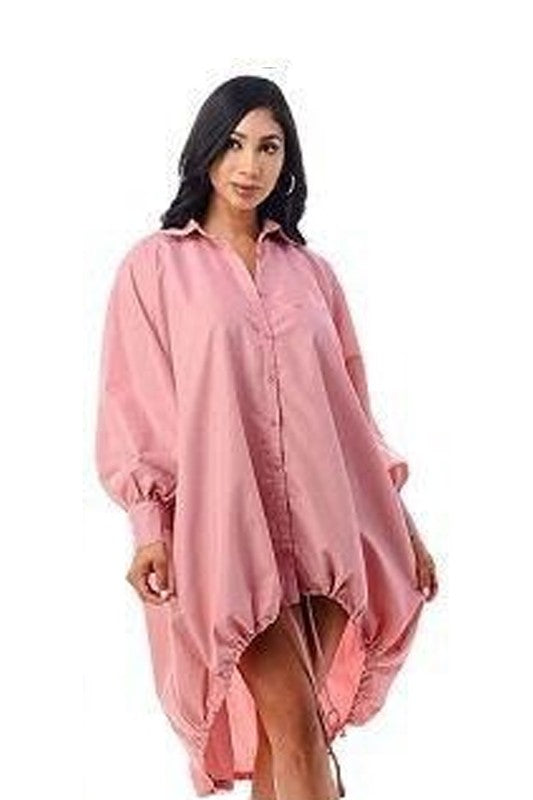 Denim Shirt Mini Dress