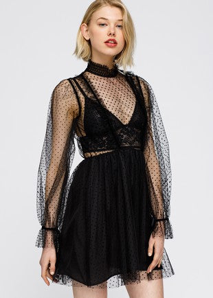 Polka Dot Lace Dress