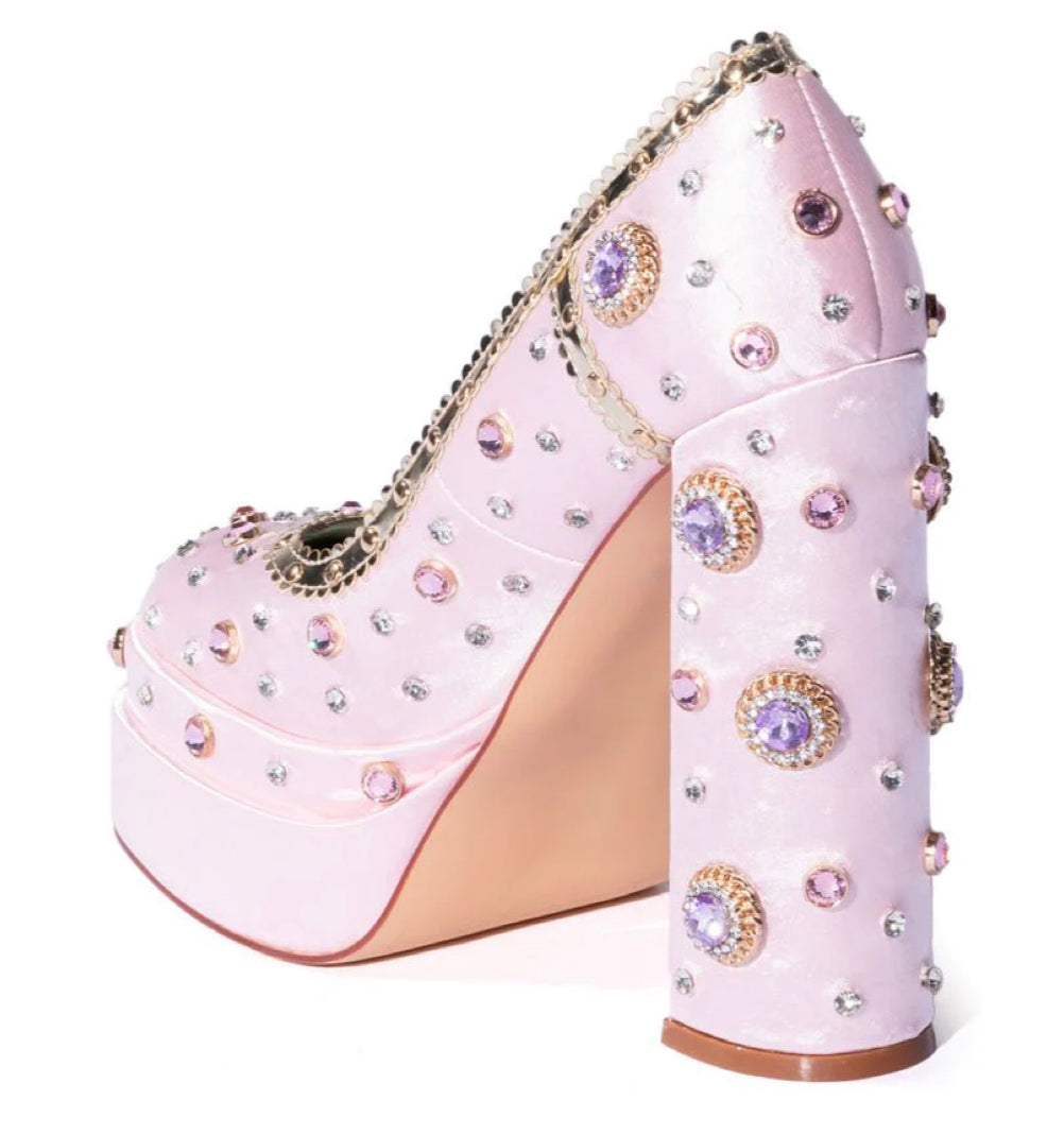 Junky Chunky Satin Heels