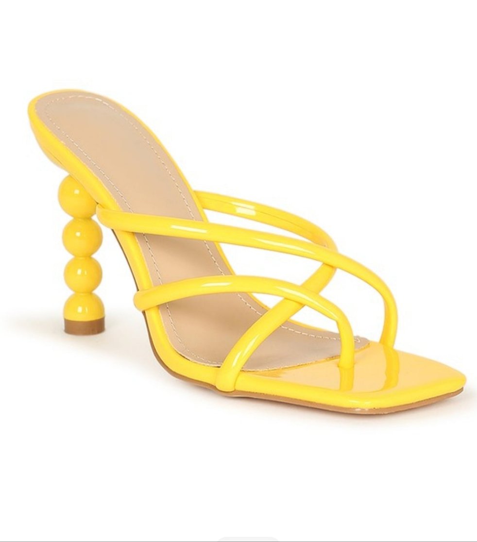 Ball Heel Strappy Sandal