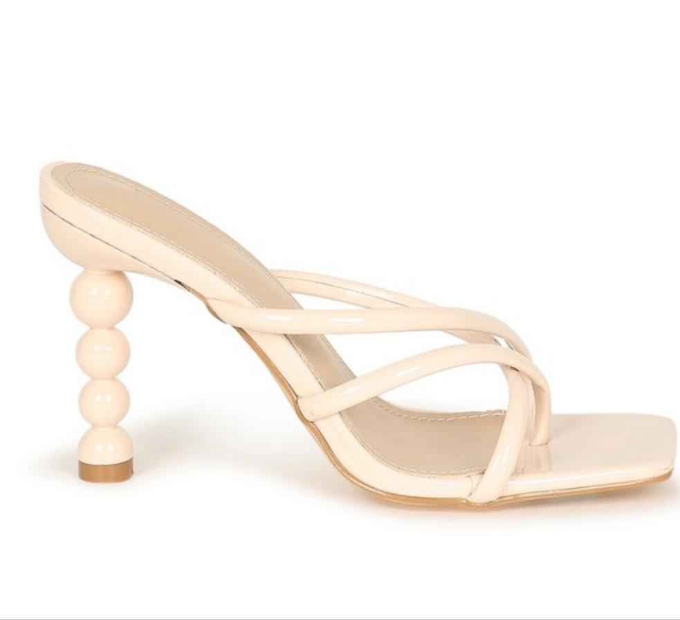 Ball Heel Strappy Sandal