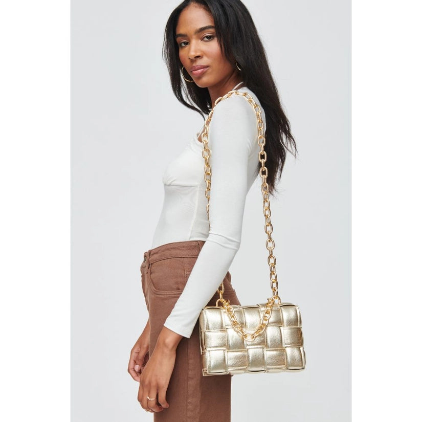 Ines Metallic Crossbody Bag
