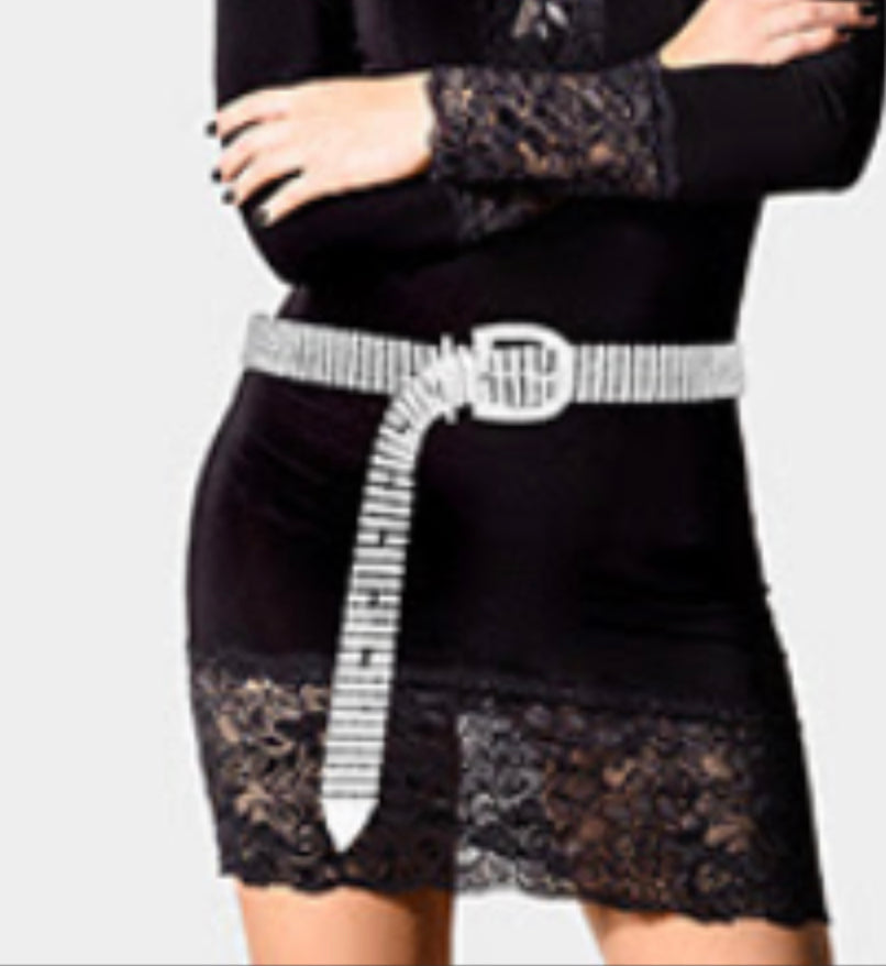 Rhinestone Pave Belt