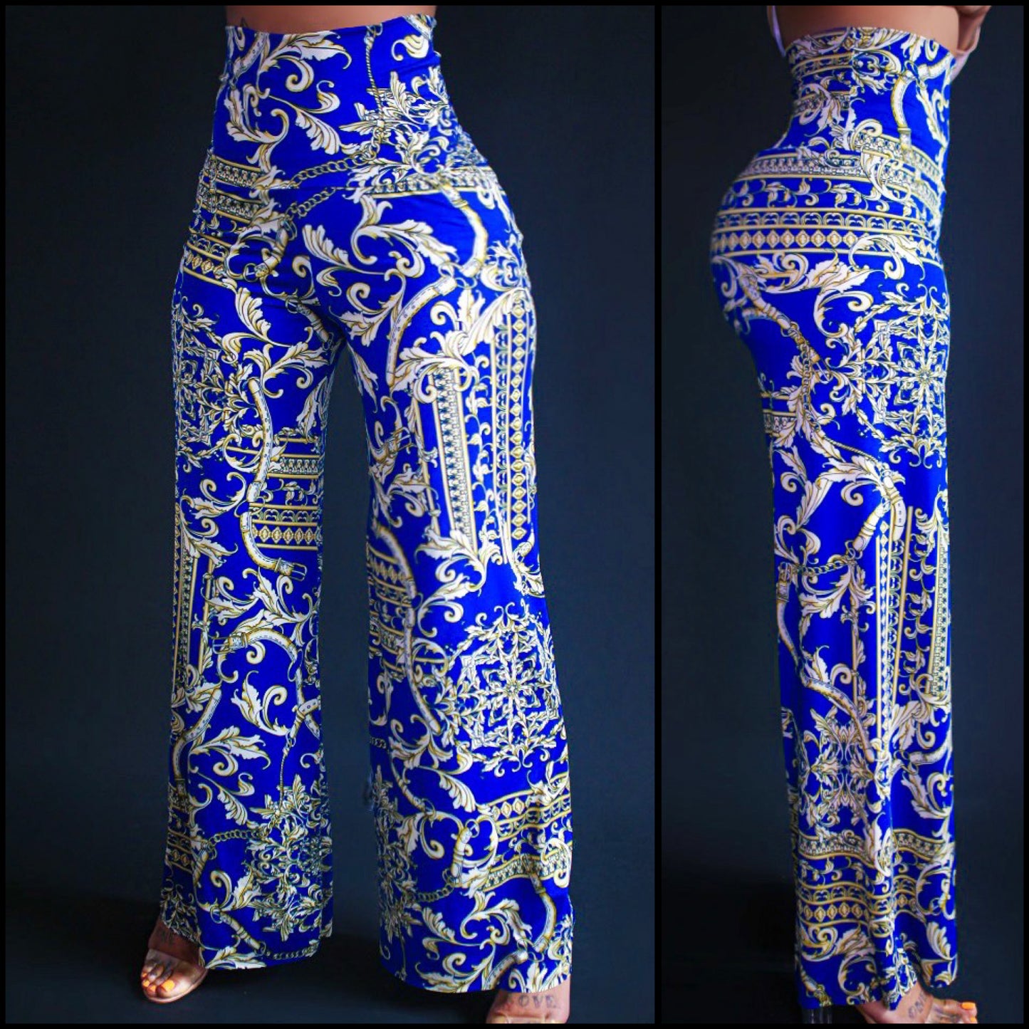 Print Wide Leg Palazzo Pant