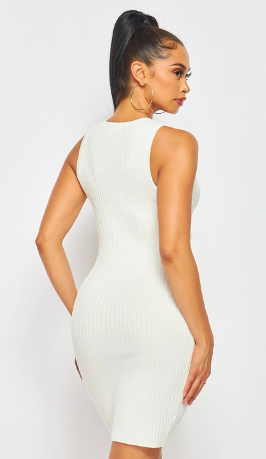 Alondra Sleeveless Basic Bodycon Mini Dress
