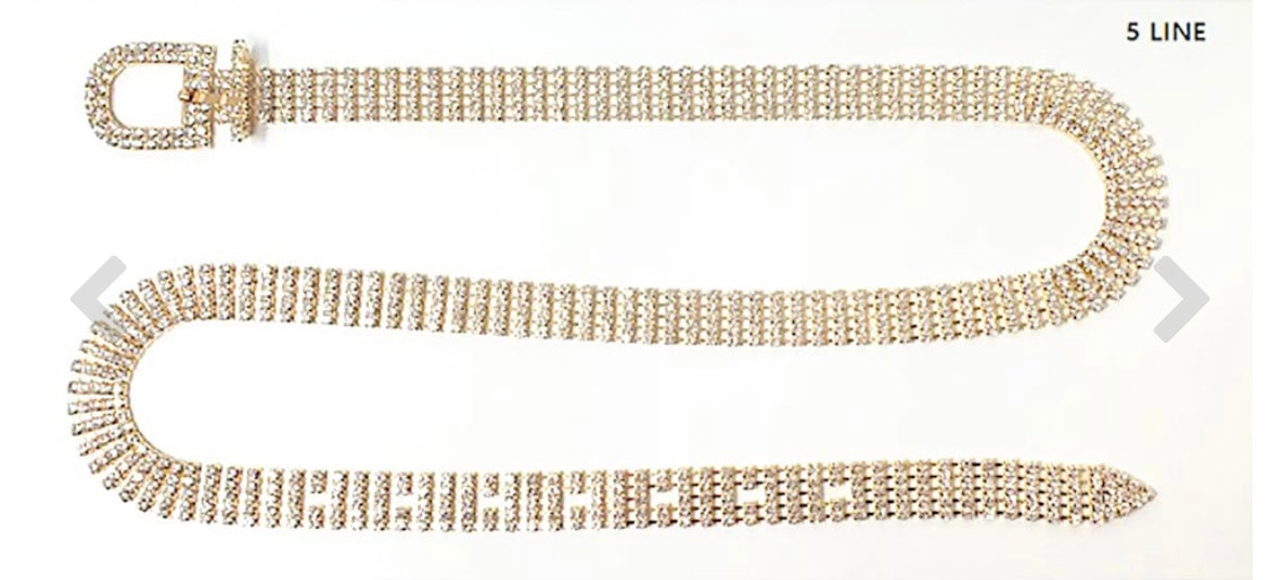 Rhinestone Pave Belt