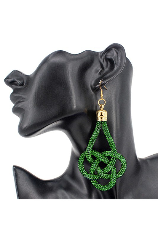 Knotted Oversized Dangle Earings