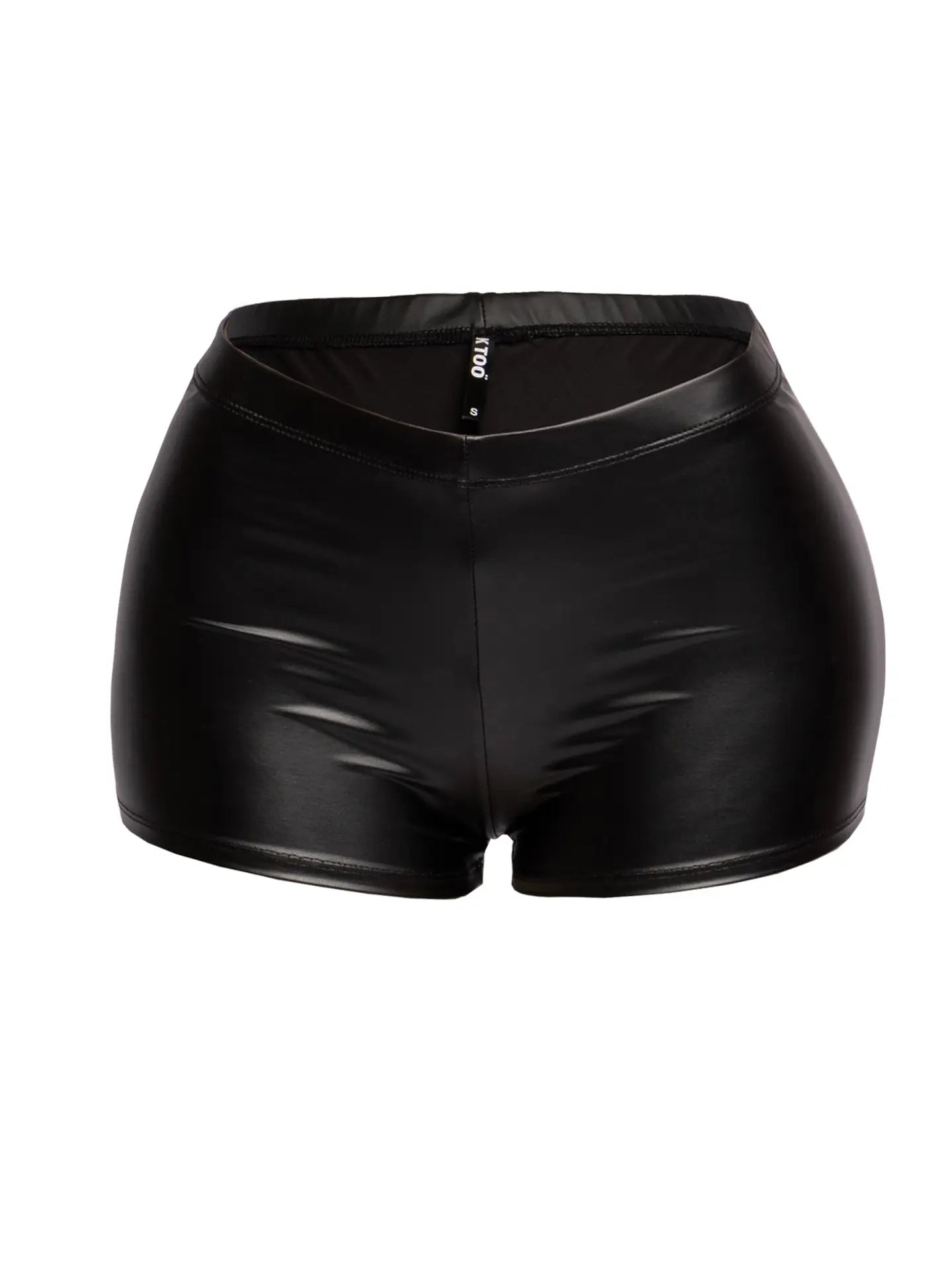 Matte Vegan Leather Clubwear Shorts