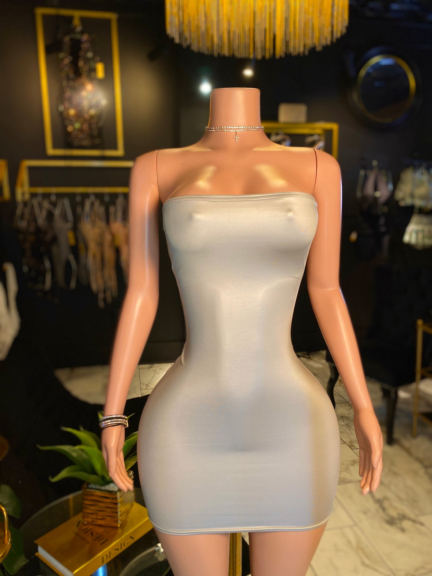 Slick tube dress