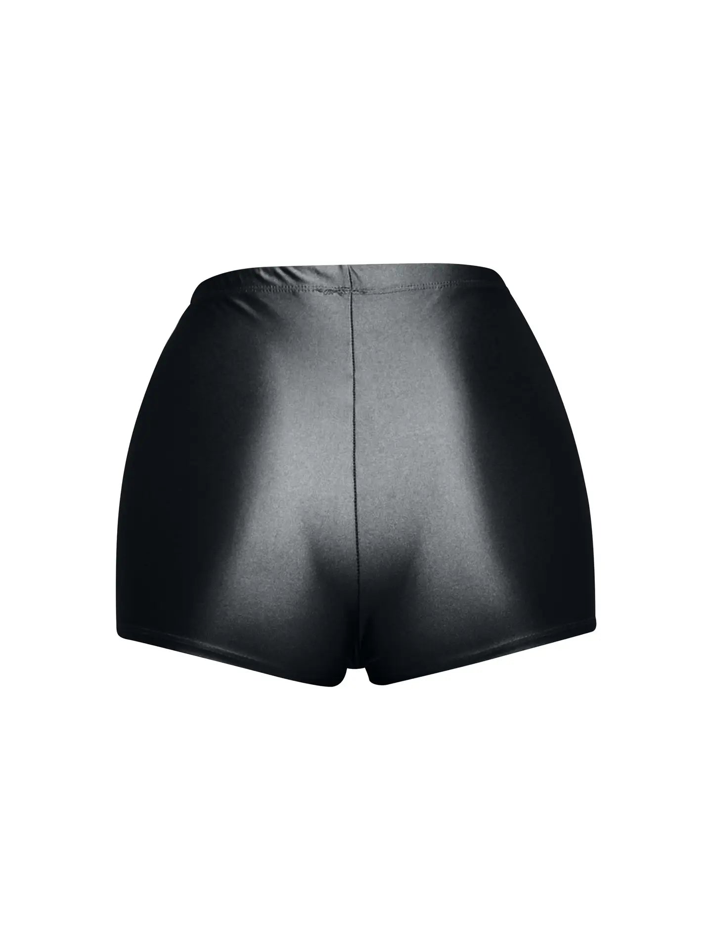 Shiny Stretch High Waist Shorts