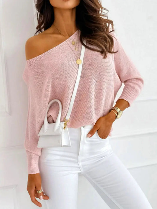 Ribbon Bow Knot Dolman Sleeve Sweater