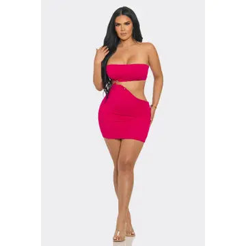 Cutout Tube Mini Dress