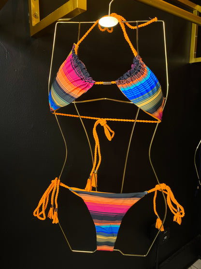 Halter String Bikini with Tassels