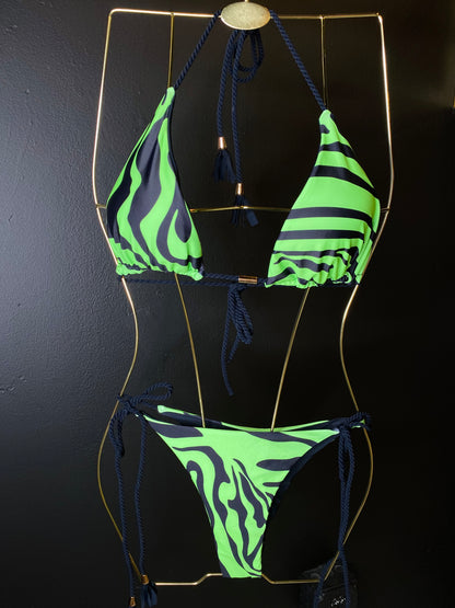 Halter String Bikini with Tassels