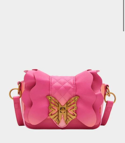 Betsey Johnson Pink Ruffle Bag