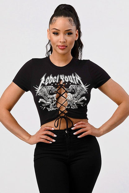Rebel Youth Lace Up T