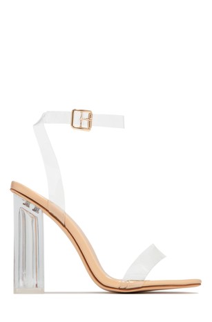 Clear Heel Clear Strap